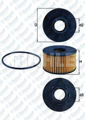MAHLE OX191D Yag Filtresi Mondeo Iii - V184 2.0tdci 90ps 00>07 Transit V184 2.4tdci 120ps / 125ps 01>06 Transit V347 2.4tdci 100ps / 120ps / 130ps 06>14  ####
